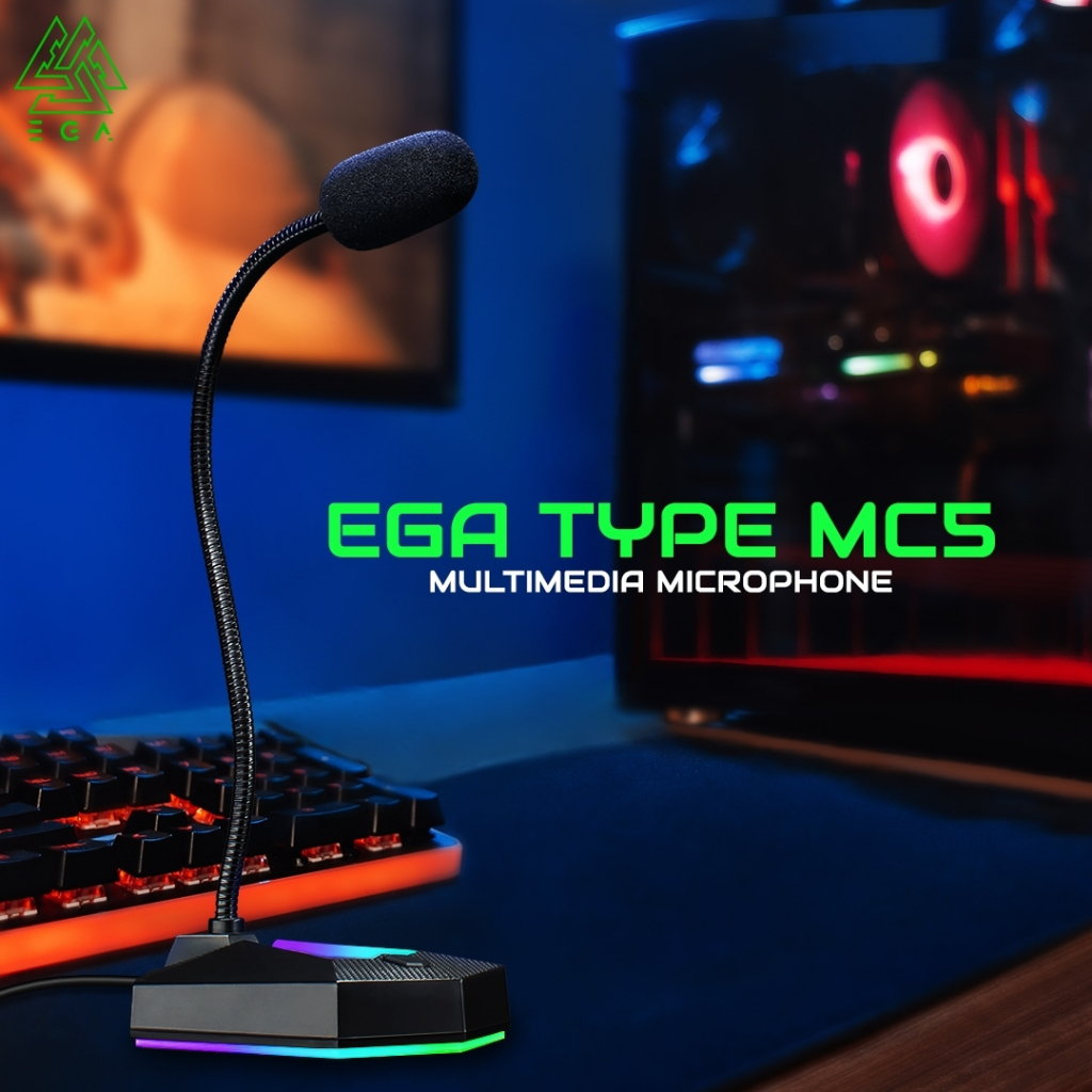 ega-type-mc5-ไมโครโฟน-gaming-microphone-ไมโครโฟนตั้งโต๊ะ-ขนาดเล็กพาพาง่าย-เสียงดี-เสียงชัด-ของแท้รับประกันสินค้า-2-ปี