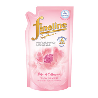 Fineline ไฟน์ไลน์เนเชอรัลคอลเลคชั่นน้ำยาปรับผ้านุ่มสูตรเข้มข้นกลิ่นซันนี่แพชเชอร์สีชมพู 490มล.