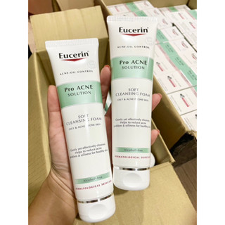 (Exp.09/2024)Eucerin Pro Acne Solution soft Cleansing Foam 150ML.