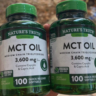 👉Natures Truth MCT Oil Capsules 3600mg | 100 Softgels🤩🤩ราคา/1ชื้น