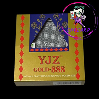 ภาพขนาดย่อของภาพหน้าปกสินค้าพลาสติก ขอบทอง 888 YJZ อย่างดี (12 สำรับ) จากร้าน ckr_card บน Shopee