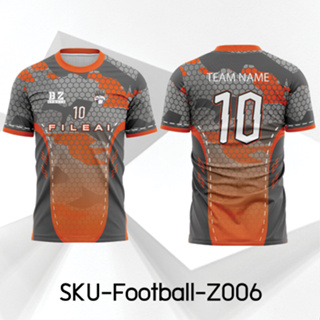 BAYZA  เสื้อบอล เสื้อฟุตบอล เปลี่ยนชื่อ+เปลี่ยนเบอร์ฟรี Z006