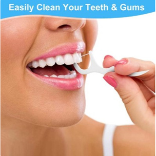 Dental floss picks ไหมขัดขัดแคะทำความสะอาดฟัน-1 แพ็คบรรจุ 200 ชิ้น