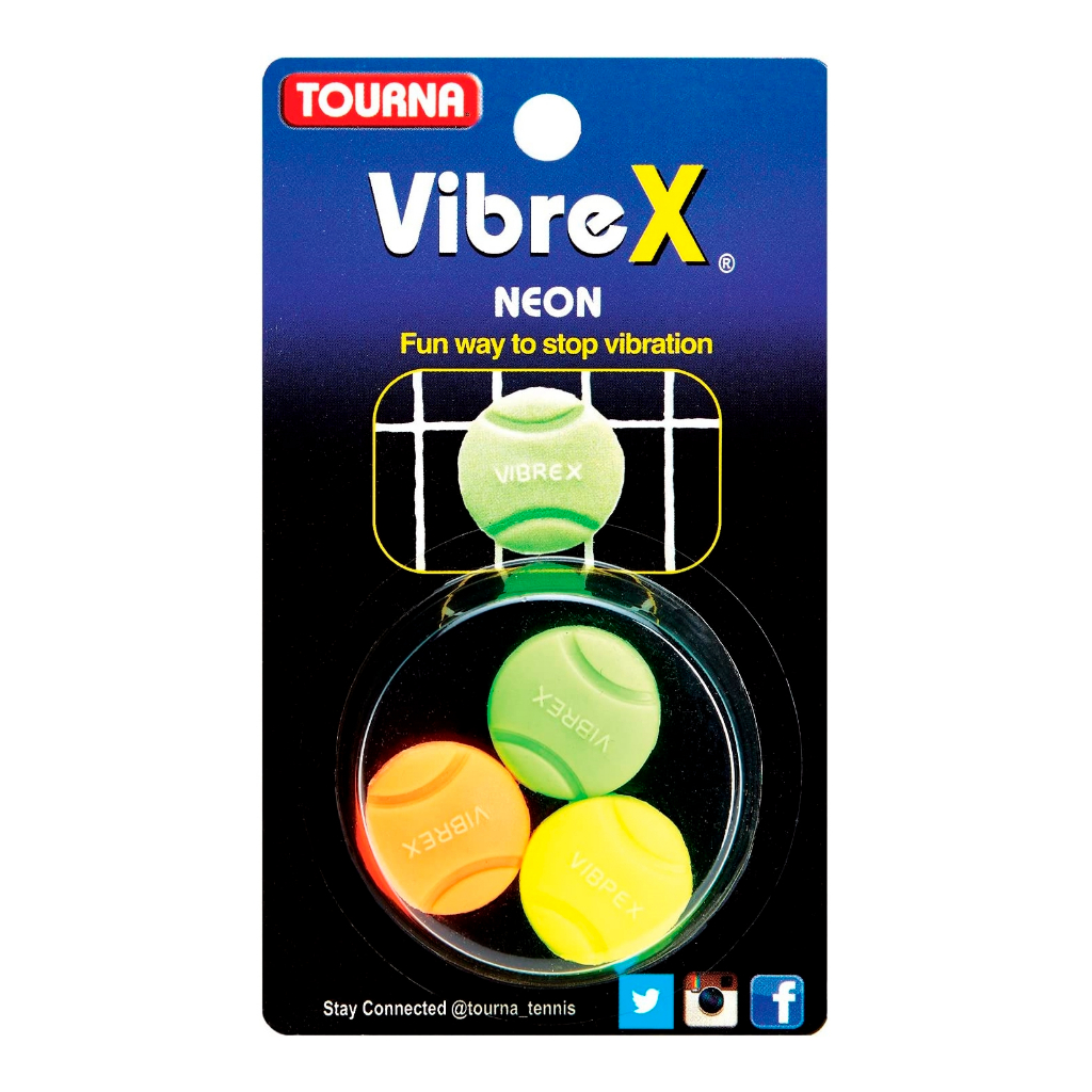 tourna-ยางกันสะเทือน-vibrex-neon-tennis-dampener-neon-green-neon-yellow-neonorange-078914199318-vib-nx