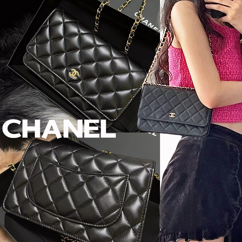 Chanel/WOC series หนังแกะ/กระเป๋าสะพายโซ่/ขายด่วน/ของแท้ 100% | Shopee ...