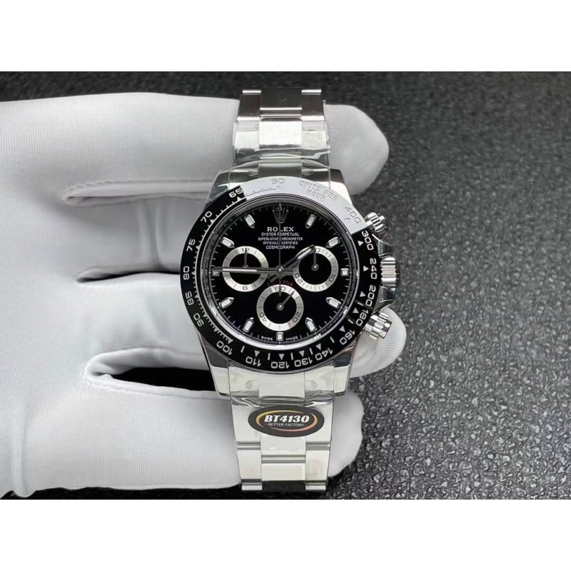 นาฬิกา-rolex-daytona-swiss-1-1-โรงงาน-bt-v3-เครื่อง-4130-เหมือนแท้ที่สุดครับ-ใส่สลับแท้ได้เลย