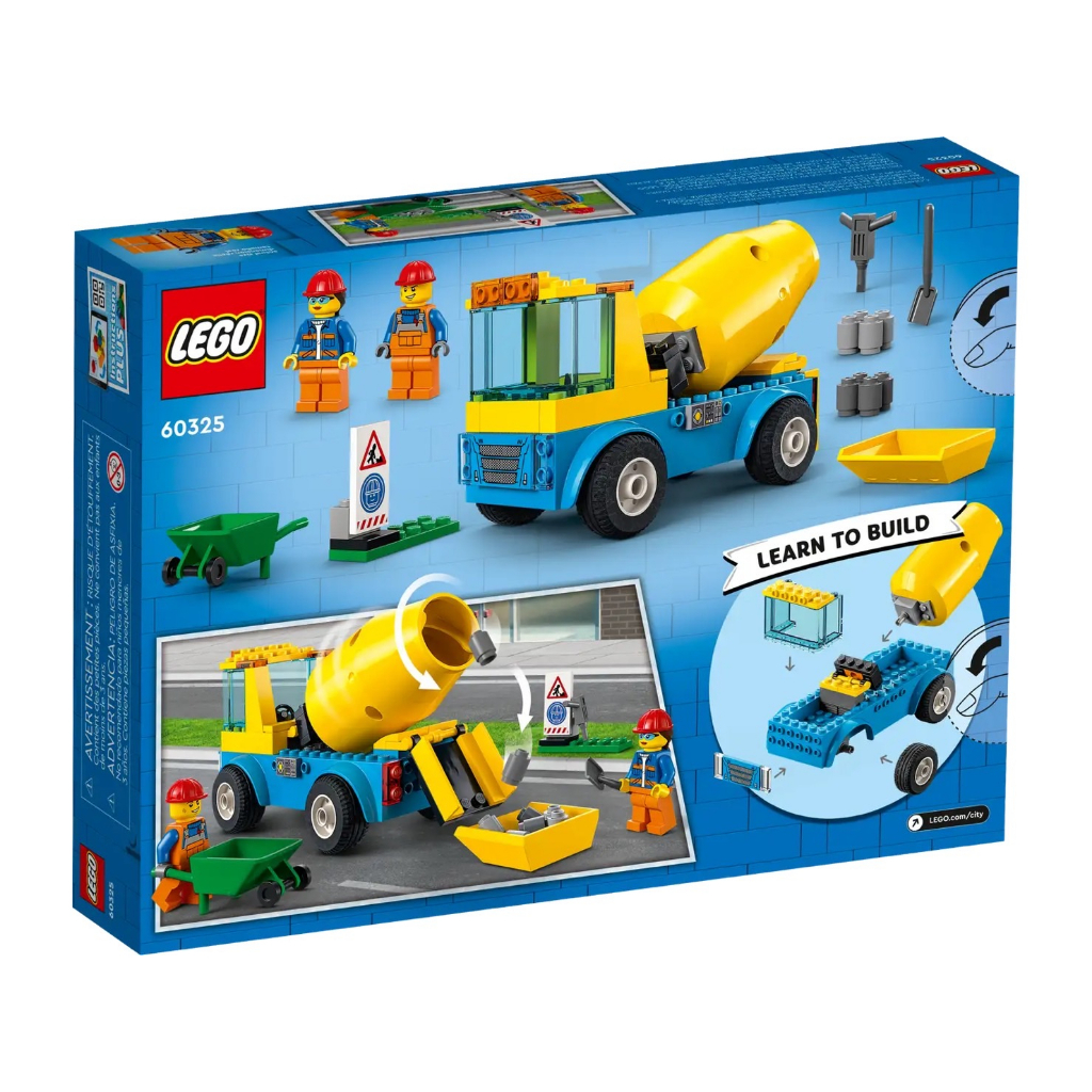 lego-city-60325-cement-mixer-truck-เลโก้ของใหม่-ของแท้-พร้อมส่ง