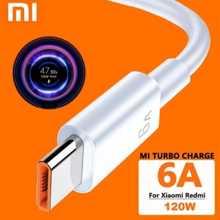 สาย Xiaomi แท้120W Charger Cable USB Type C 6A For Xiaomi Mi12/11 Lite/Mi11 Lite 5G/Mi11X/Mi 11X Pro/Mi 11/Mi 10 Pro 5G