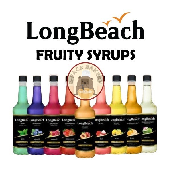 ภาพหน้าปกสินค้าลองบีช ไซรัป LongBeach Syrup Coffee and Fruity Syrups จากร้าน bpackbakery บน Shopee