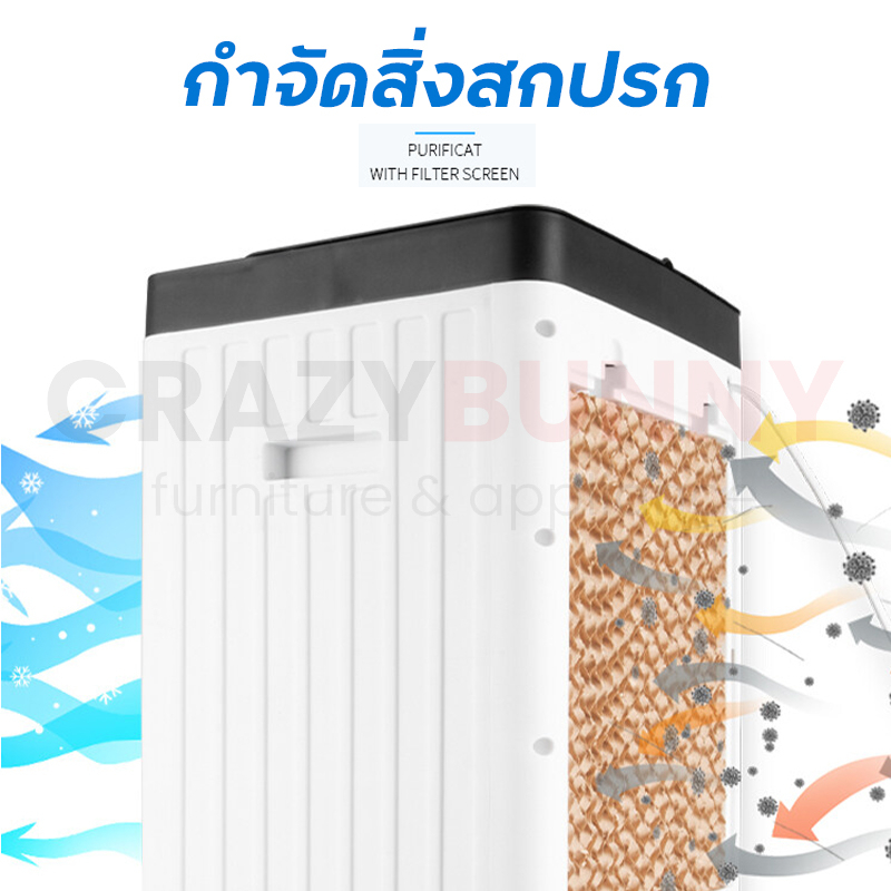 ภาพสินค้าพัดลมไอเย็น Meier พัดลมแอร์เย็นๆ พัดลมไอน้ำ ขนาด 10L พัดลมแอร์ air cooler พัดลมไอน้ำเย็น พัดลมไอน้ำ มี มอก. รับประกัน2ปี จากร้าน crazy.bunny บน Shopee ภาพที่ 3