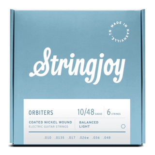 Stringjoy Orbiters Extra Long Life Coated Electric 6 String 10/48 สายกีตาร์ไฟฟ้าเคลือบกันสนิม ครบชุด 6 เส้น