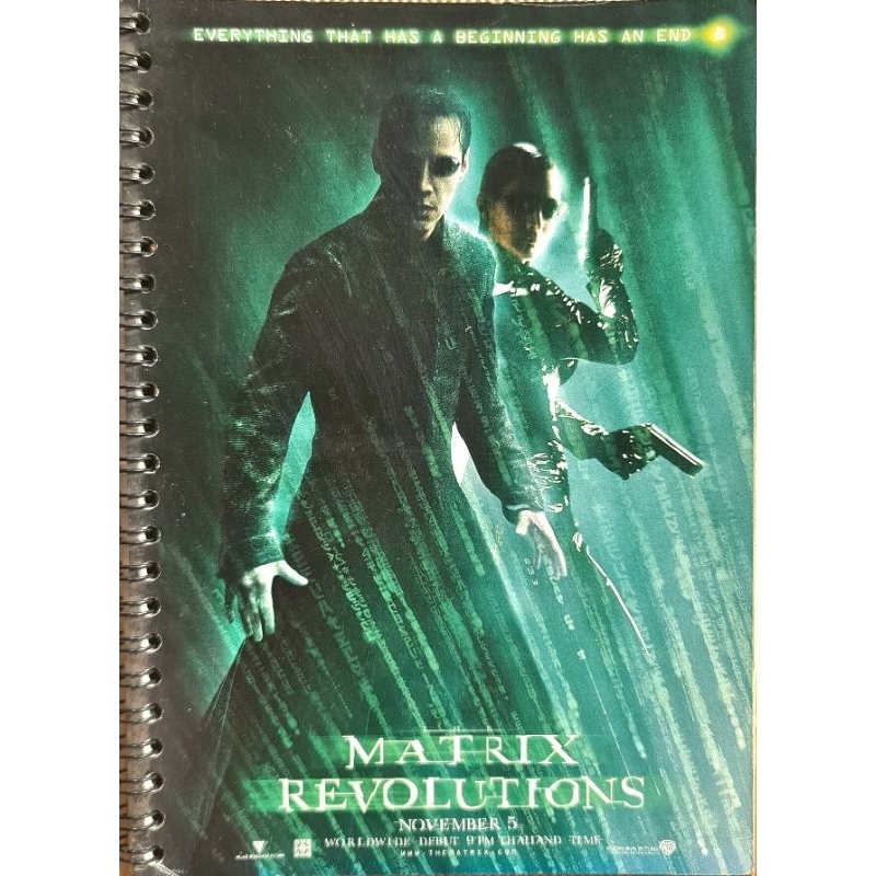 สมุดโน้ต-matrix-revolutions-5-november-2004-มือ2-ไม่ผ่านการใช้งาน-15-3-21-ซม-สันห่วง