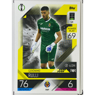 Geronimo Rulli การ์ดนักฟุตบอล 2223 การ์ดสะสม Villarreal CF การ์ดนักเตะ บียาร์เรอัล บียารีล