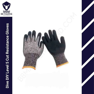 BB Marine ถุงมือดำน้ำ Dive DIY Level 5 Cut Resistance Gloves