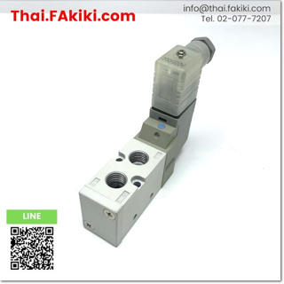 มือสองพร้อมส่ง,(C)Used, VF3130-4DZ1-02 solenoid valve AC200/220V, PRESS.: 0.15-0.7MPa ,SMC (66-006-174)