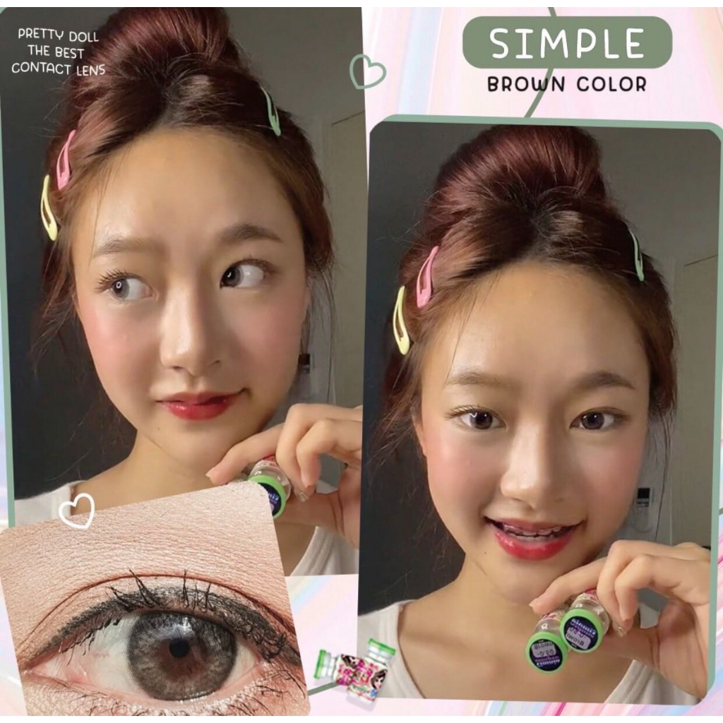 cod-คอนแทคเลนส์-contactlens-ธรรมชาติ-รุ่น-simple-สายตา-ปกติ-prettydoll-0-00-ถึง-6-00-เลนส์นิ่มใส่สบายตา-แถมตลับ