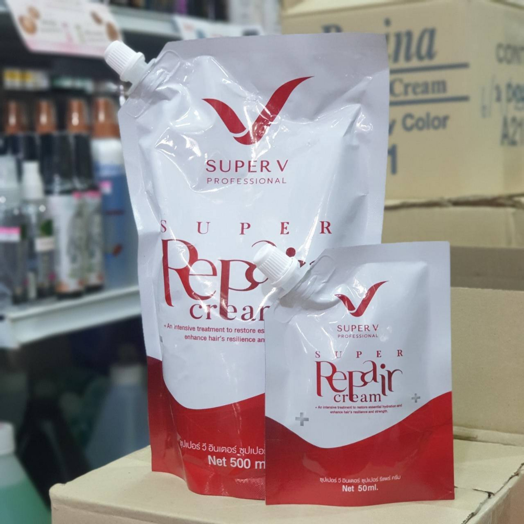 ทรีทเม้นท์-รีแพร์-ซุปเปอร์วี-อินเตอร์-super-v-repair-cream-ทรีทเม้นท์บำรุงผม-ทรีทเม้นท์ฟื้นฟูผมเสีย-ทรีทเม้นท์บำรุงผม