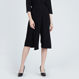 Guy Laroche Low Waist Wide Leg กางเกงขาสี่ส่วน เอวต่ำ ใส่ทำงาน กีลาโรช (GT5RBL)