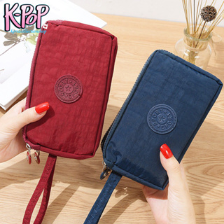 สินค้า KOREA(KR949) กระเป๋าสตางค์ใส่โทรศัพท์ได้HONGสีสดใสผ้าร่มงานดี