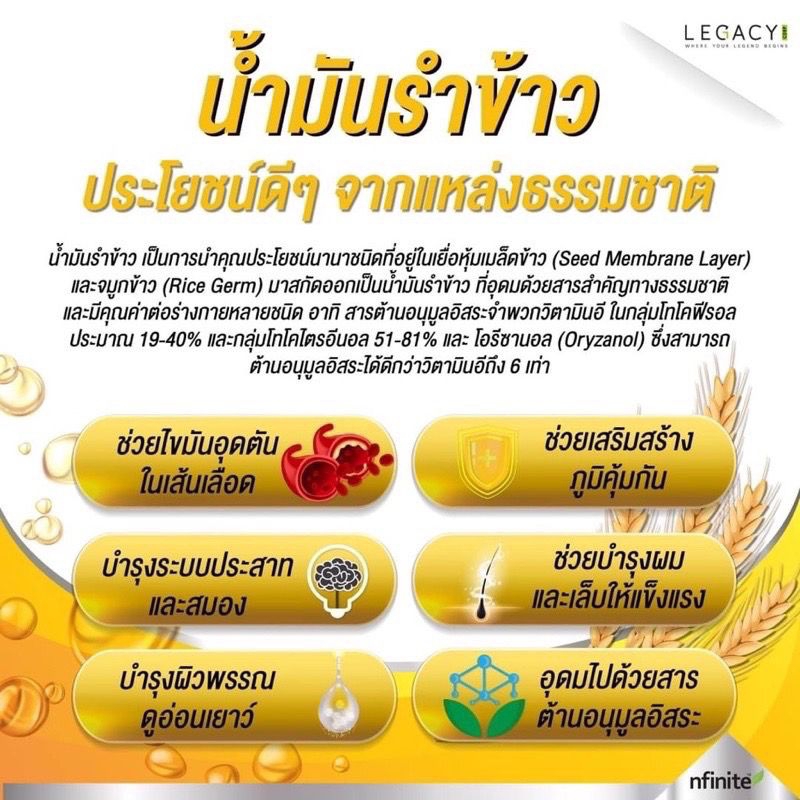 ภาพสินค้าOriceza (ออร์โรซ์ซ่า) น้ำมันรำข้าวจากประเทศญี่ปุ่น (1 ขวด) ไม่มีกล่อง แกะ QR code จากร้าน smd_money89 บน Shopee ภาพที่ 2