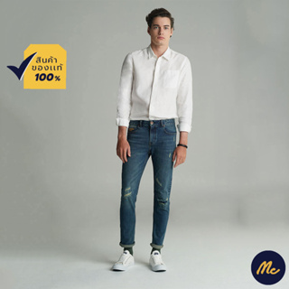 สินค้า Mc JEANS กางเกงยีนส์ผู้ชาย กางเกงยีนส์ แม็ค แท้ ผู้ชาย ขาเดฟ ริมแดง (MC RED SELVEDGE) สียีนส์ ทรงสวย ใส่สบาย MASZ036