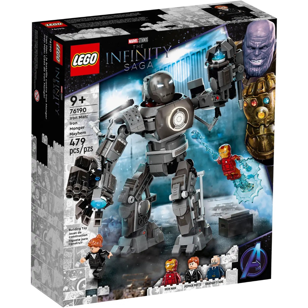 lego-marvel-76190-iron-man-iron-monger-mayhem-เลโก้ใหม่-ของแท้-พร้อมส่ง