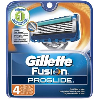 ใบมีดโกน Gillette Fusion Proglide ใบมีดโกนหนวด ยิลเลตต์ ฟิวชั่น โปรไกลด์ แพ็ค 4 ชิ้น