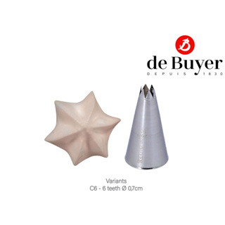 de Buyer 2112 Stainless Steel Star Nozzle / หัวบีบเค้ก