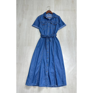 Stradivarius Denim dress เดรสยีนส์ทรงยาว