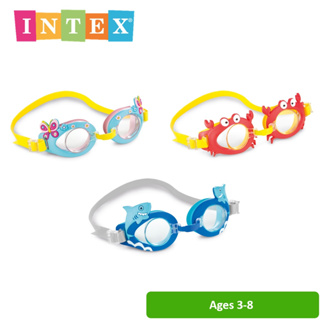 Intex fun goggles แว่นตาว่ายน้ำ แว่นตาว่ายน้ำเด็ก 55610