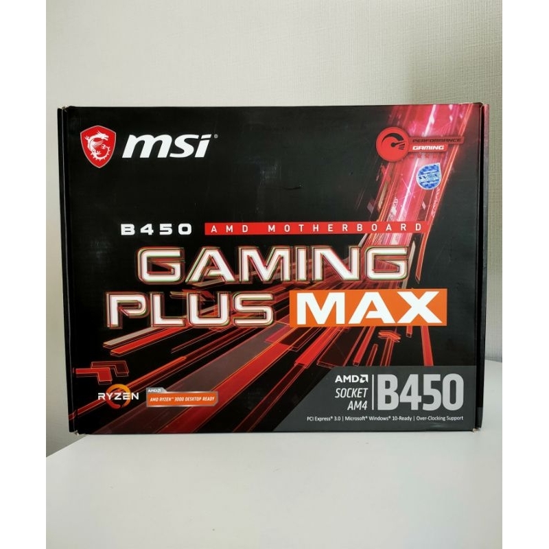 Mainboard AM4 MSI B450 Gaming Plus Max Socket AM4 ประกัน jib 10/24 อุปกรณ์ครบ Shopee Thailand