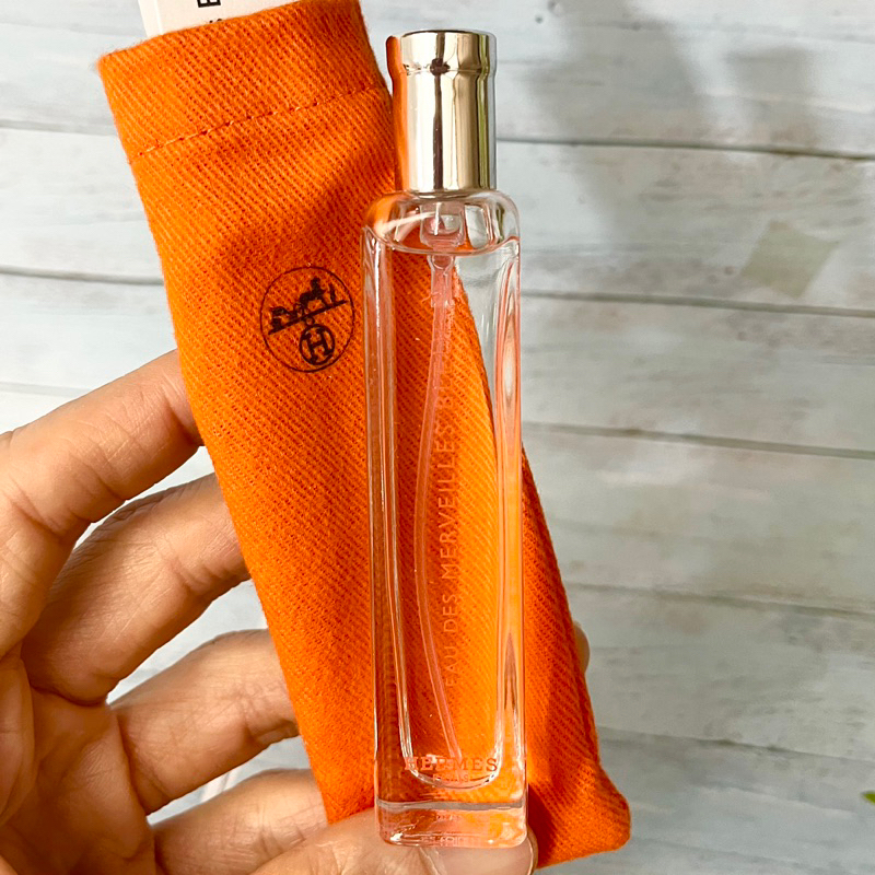 HERMES EAU DES MERVEILLES BLEUE EDT 15ml with Pouch (กลิ่น Bleue