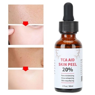 พร้อมส่ง​ เซรั่ม​ TCA​  20%ผลัดเซลล์ผิว​  ลดริ้วรอย​ หลุมสิว​ ฝ้ากระ​ รูขุมขน​ รอยเหี่ยวย่น