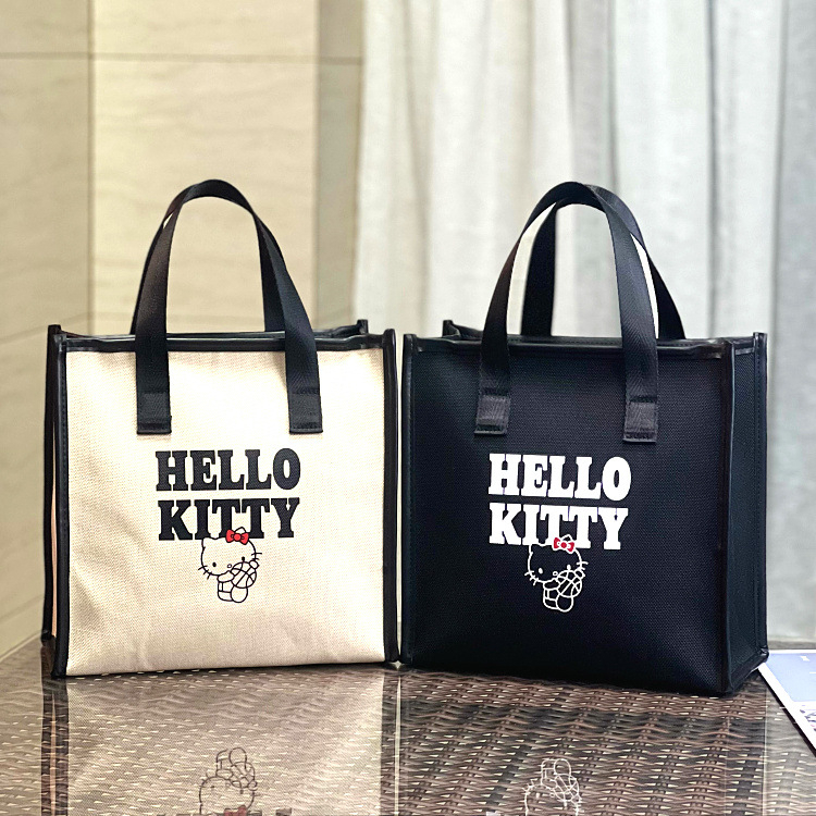 กระเป๋าผ้า-hello-kitty-พร้อมส่งจากไทย