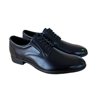 สินค้า Charkies Homme รุ่น 187051 (896540) รองเท้าทำงาน คัชชูหนังแท้ แบบผูกเชือก สีดำ