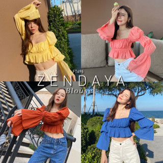 FLAT2112 FT696 : ZENDAYA BLOUSE