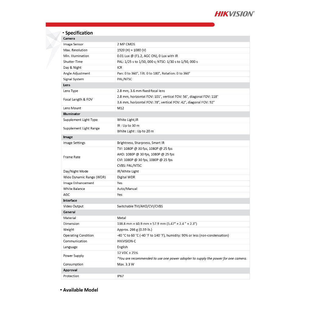 hikvision-กล้องวงจรปิด-2-ล้านพิกเซล-รุ่น-ds-2ce16d0t-lfs-dual-light-2-8-mm