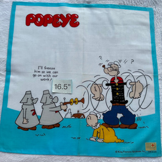 Popeye the sailorman ผ้าเช็ดหน้า ป็อปอาย