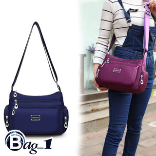 bag_1(BAG1089)กระเป๋าสะพายข้างใบใหญ่ผ้าไนล่อน/กันน้ำ