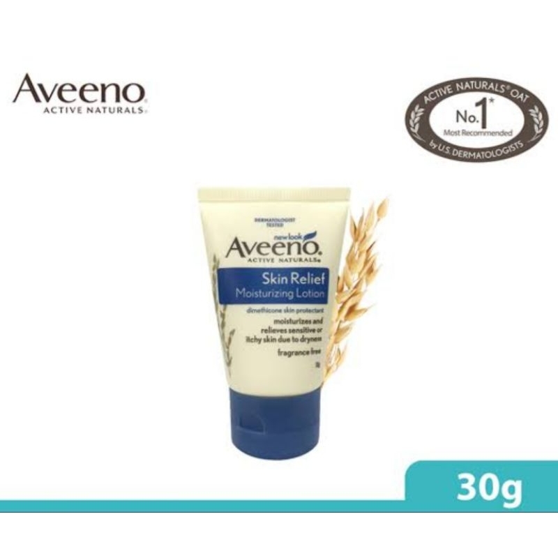 แท้100-aveeno-ex03-25-skin-relief-moisturizing-lotion30g