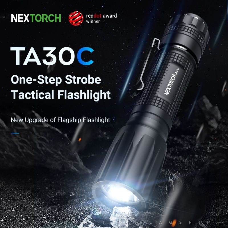 genuine-ไฟฉาย-nextorch-ta30c-2022-1600-lumens-one-step-tactical-flashlight