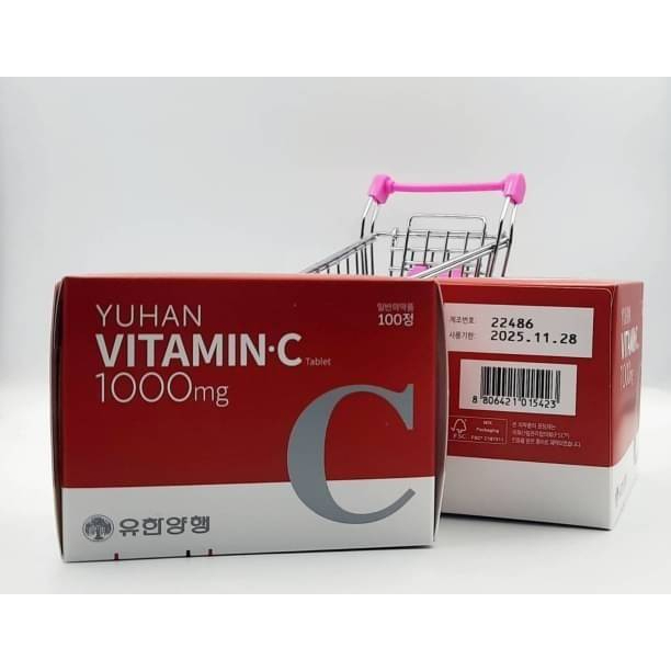 ภาพสินค้าYuhan Vitamin C 1000mg 100 เม็ด วิตามินพี่จุน จากร้าน d9beauty บน Shopee ภาพที่ 5