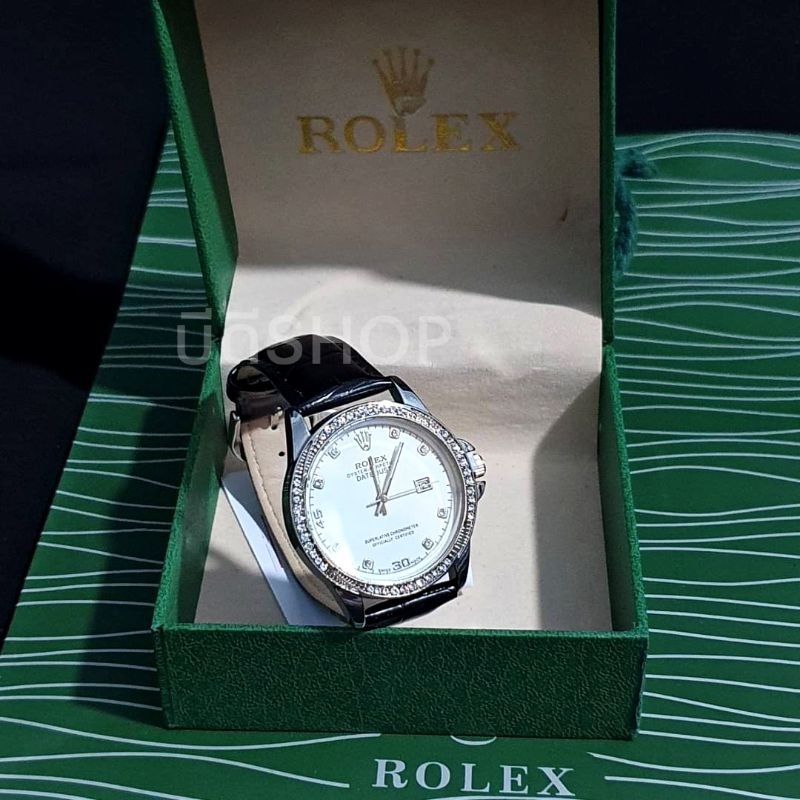 นาฬิกา-rolexx-leather-strap