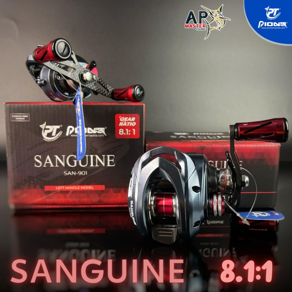 รอกหยดน้ำ-pioneer-sanguine-รอบ-8-1-1-หมุนซ้าย-หมุนขวา-รอกตีเหยื่อปลอม