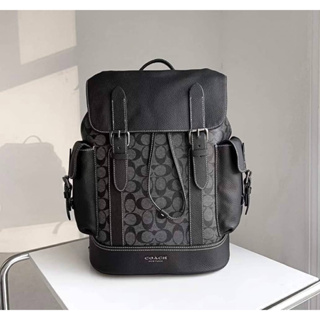 COACH HUDSON BACKPACK IN SIGNATURE LEATHER BAG((CB839))