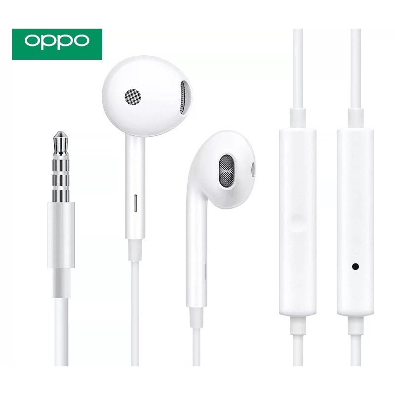 ภาพหน้าปกสินค้าหูฟัง OPPO Earphone ของแท้ศูนย์จาก OPPO แท้ 100%เสียงดีมา ขนาดแจ็คมาตราฐาน 3.5mm รองรับทุกรุ่นเลยเสียงดีมาก แนะนำครั