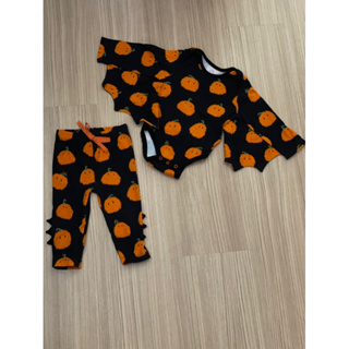 เซตรอมสั้น+กางเกงเด็ก Babylovett Haloween collection 9-12m มือ2 ใส่ครั้งเดียว