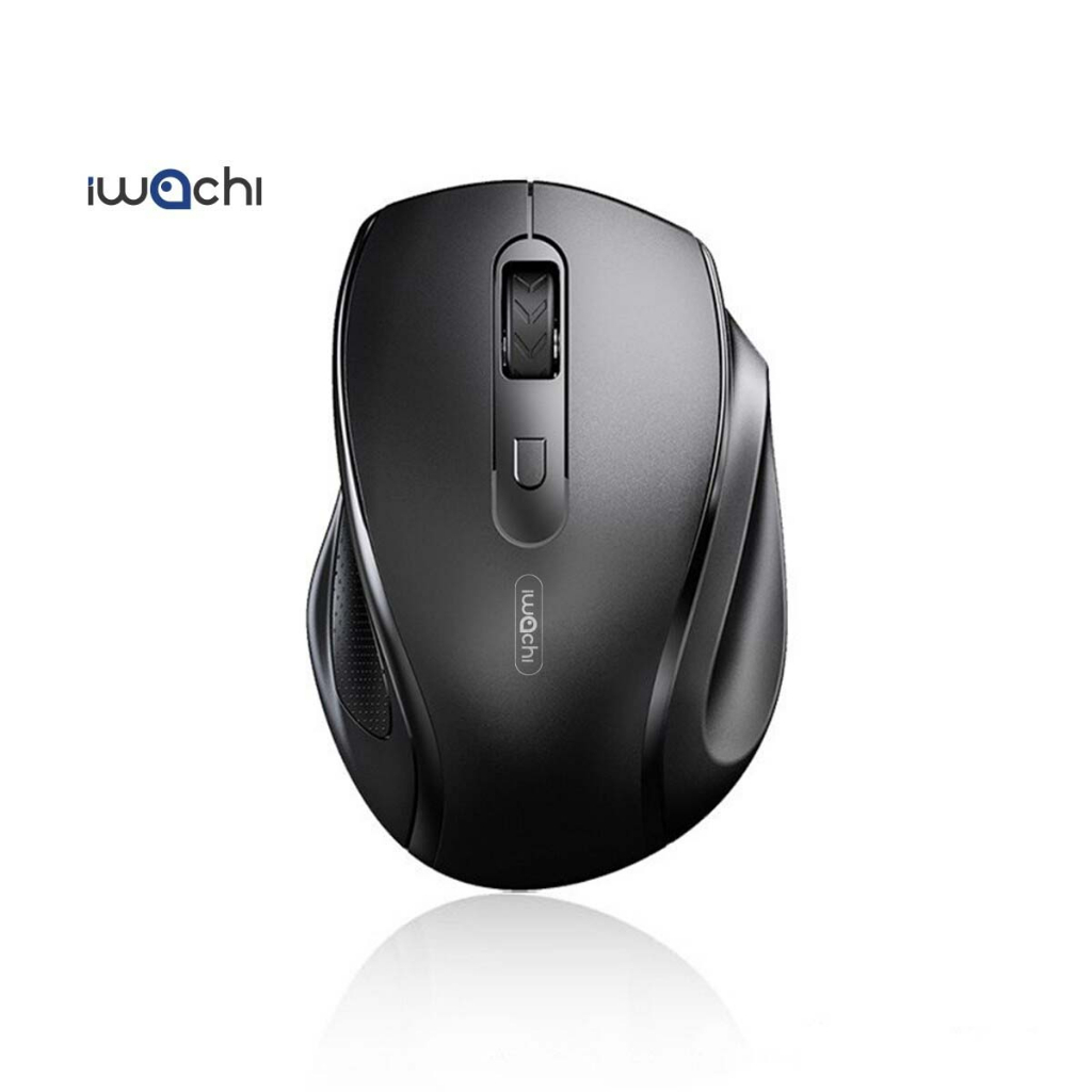 ภาพหน้าปกสินค้าเมาส์ IWACHI เมาส์ไร้สาย Wireless Mouse 2.4G Bluetooth Mouse DPI 1200-1600-2000-2400-4000 ระยะการเชื่อมต่อ10เมตร จากร้าน gongniu_official บน Shopee