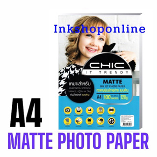 ภาพหน้าปกสินค้ากระดาษโฟโต้ ผิวด้าน กันน้ำ (A4/100แผ่น) MATTE INKJET PHOTO PAPER ที่เกี่ยวข้อง