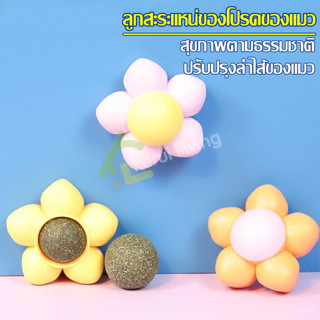 แคทนิปบอล ติดกำแพง catnip ball กัญชาแมว แคทนิปแมว มีฝาปิด รูปดอกไม้ กัญชาบอล บอลแมว กัญชาแมว Maddie Catnip ออร์แกนิค